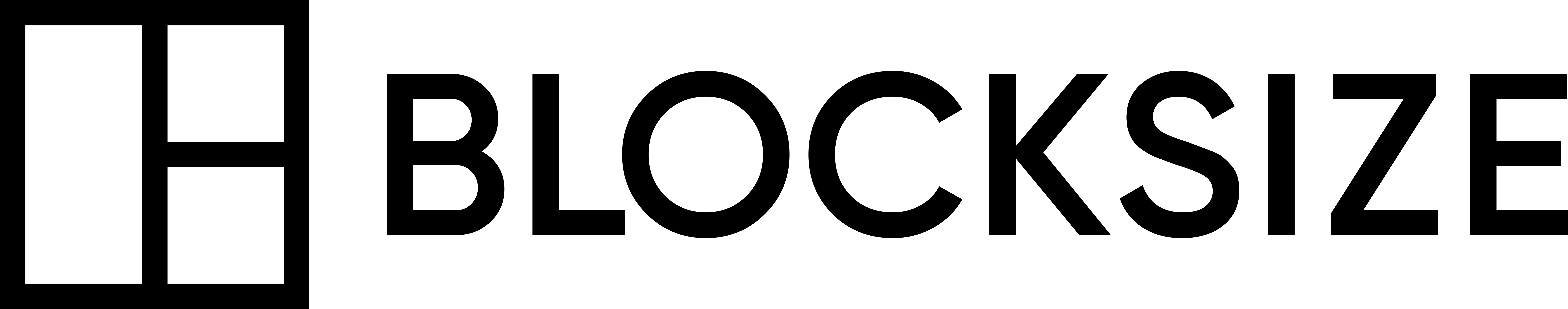 BLOCKSIZE - black logo